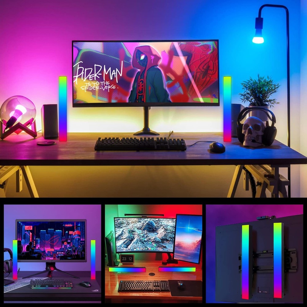 Battery Powered Rhythm Light Bar, RGB Sound Control Multicolor Multi-colored