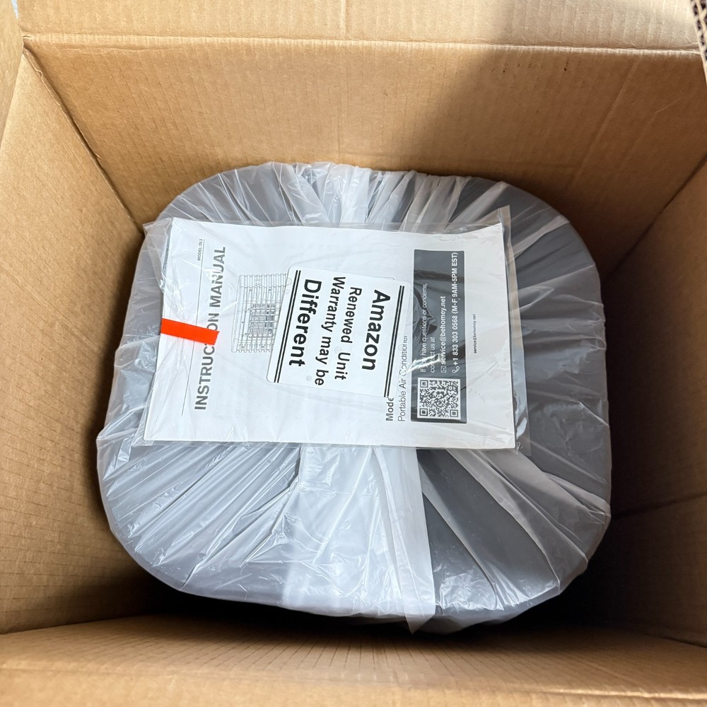 Windowless Portable Air Conditioner Timer Oscillation Remote 3 in 1 AC Black