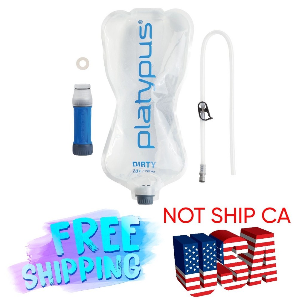 Platypus QuickDraw Gravity Filter 2L System Ultralight Water Filter Backpacking