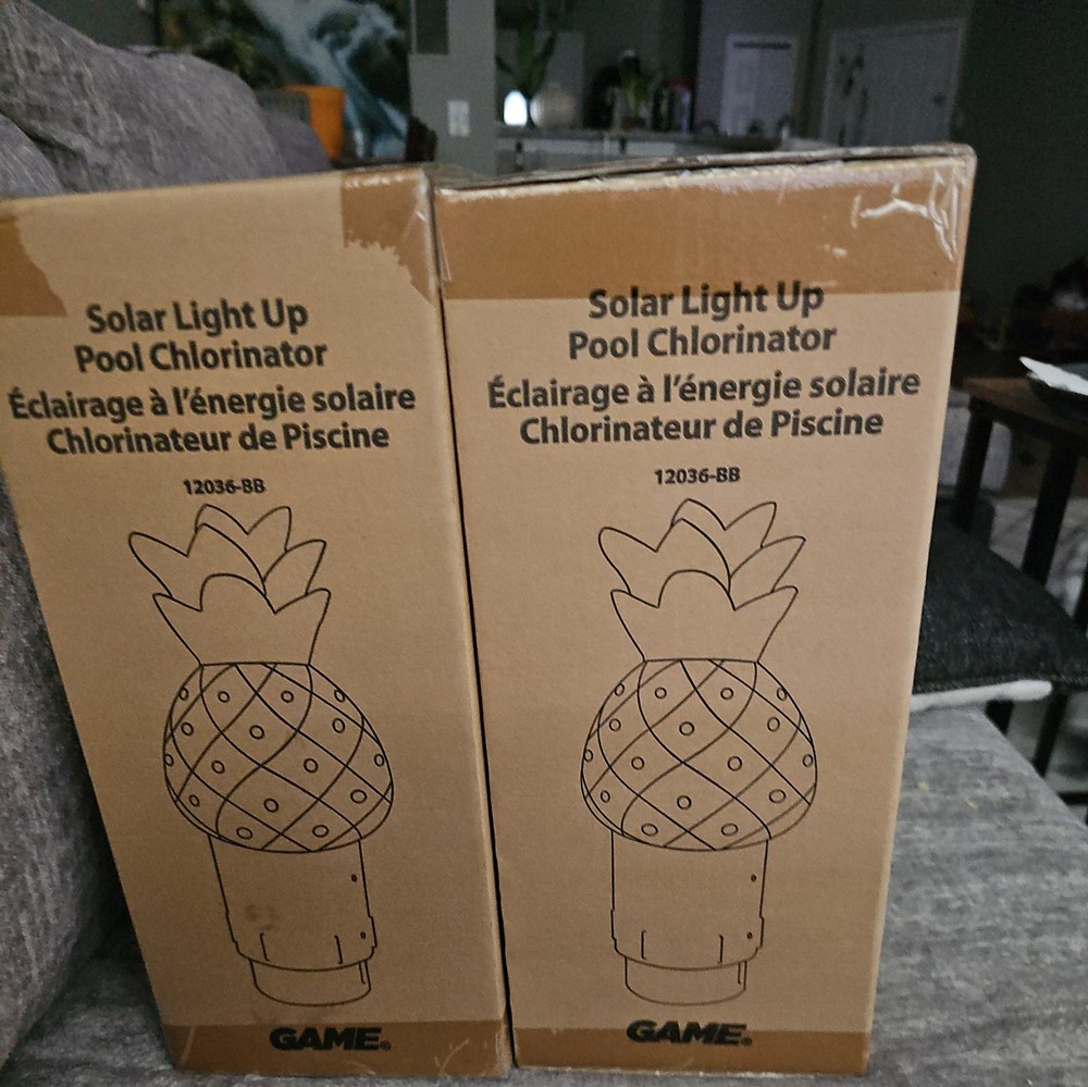 Solar Light Up Pool Chlorinator Pineapple