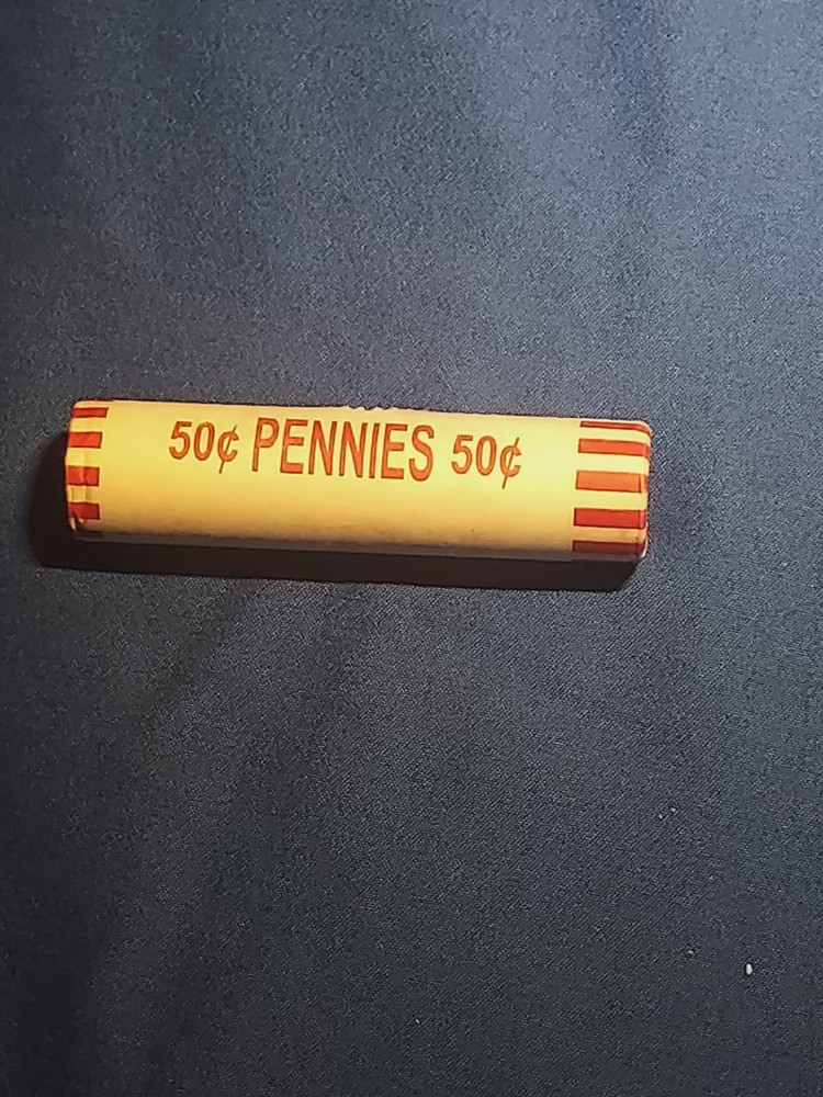 1 Fed Sealed Lincoln Cent Rolls from Bank Boxes Unsearched