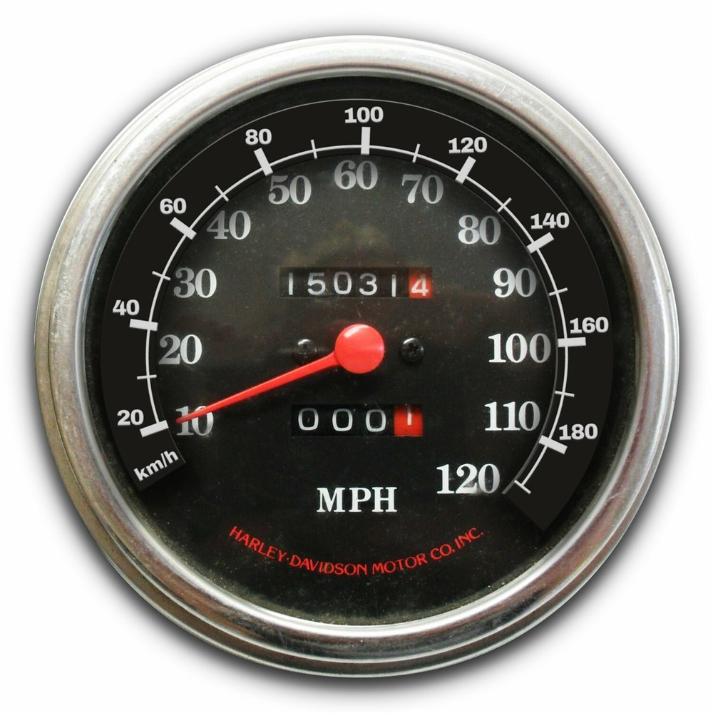 1983 - 1995 Harley-Davidson SOFTAIL speedometer conversion sticker KM/H