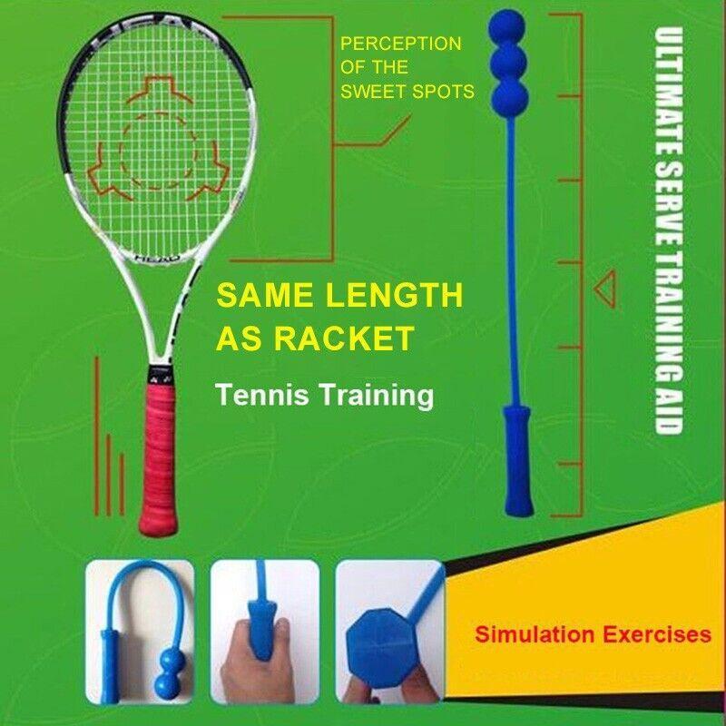 Tennis Serve Training Tools Whip Practice Trainer Padel Racket SERVEMASTER Aids