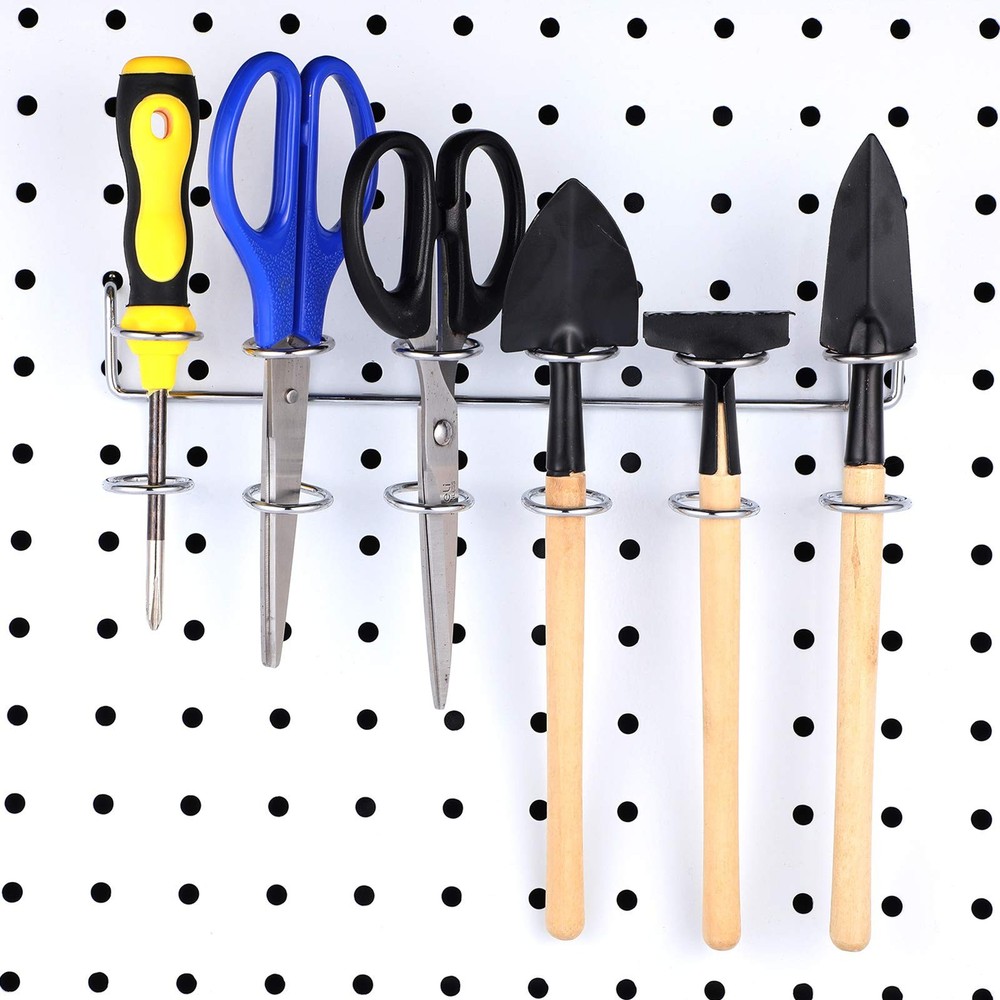 4 Pieces Pegboard Screwdriver Holders Peg Board Organizer Accessories Multi R...