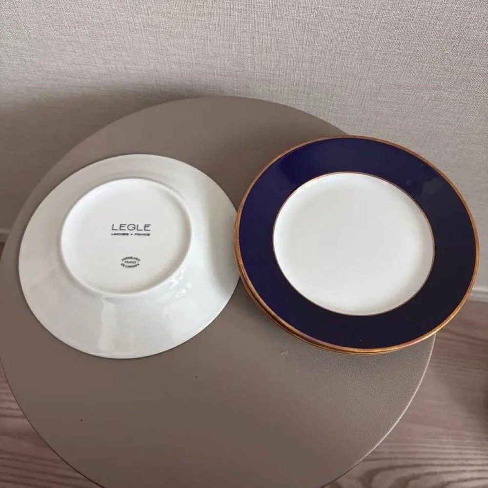 Legle Limoges Plate 3 Set