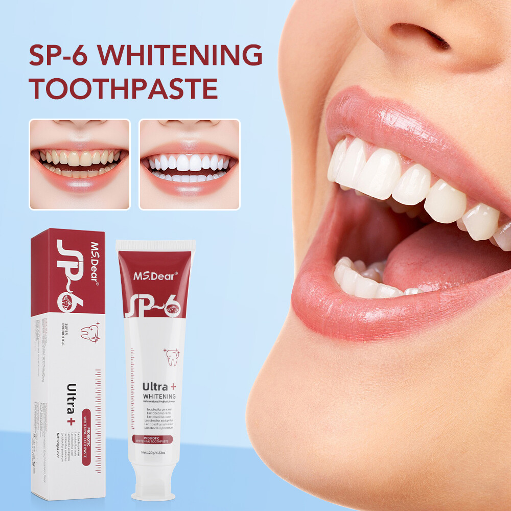 2Pcs Super Probiotic SP-6 Toothpaste, Probiotics Bright White Toothpaste, Sp 6