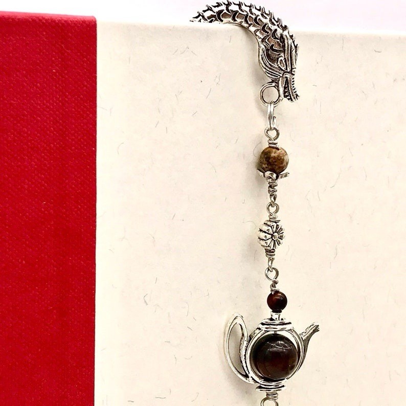 Tea Drinker Bookmark Dragon Shepherd Hook Bookmark: Cup of Tea Solves Everything