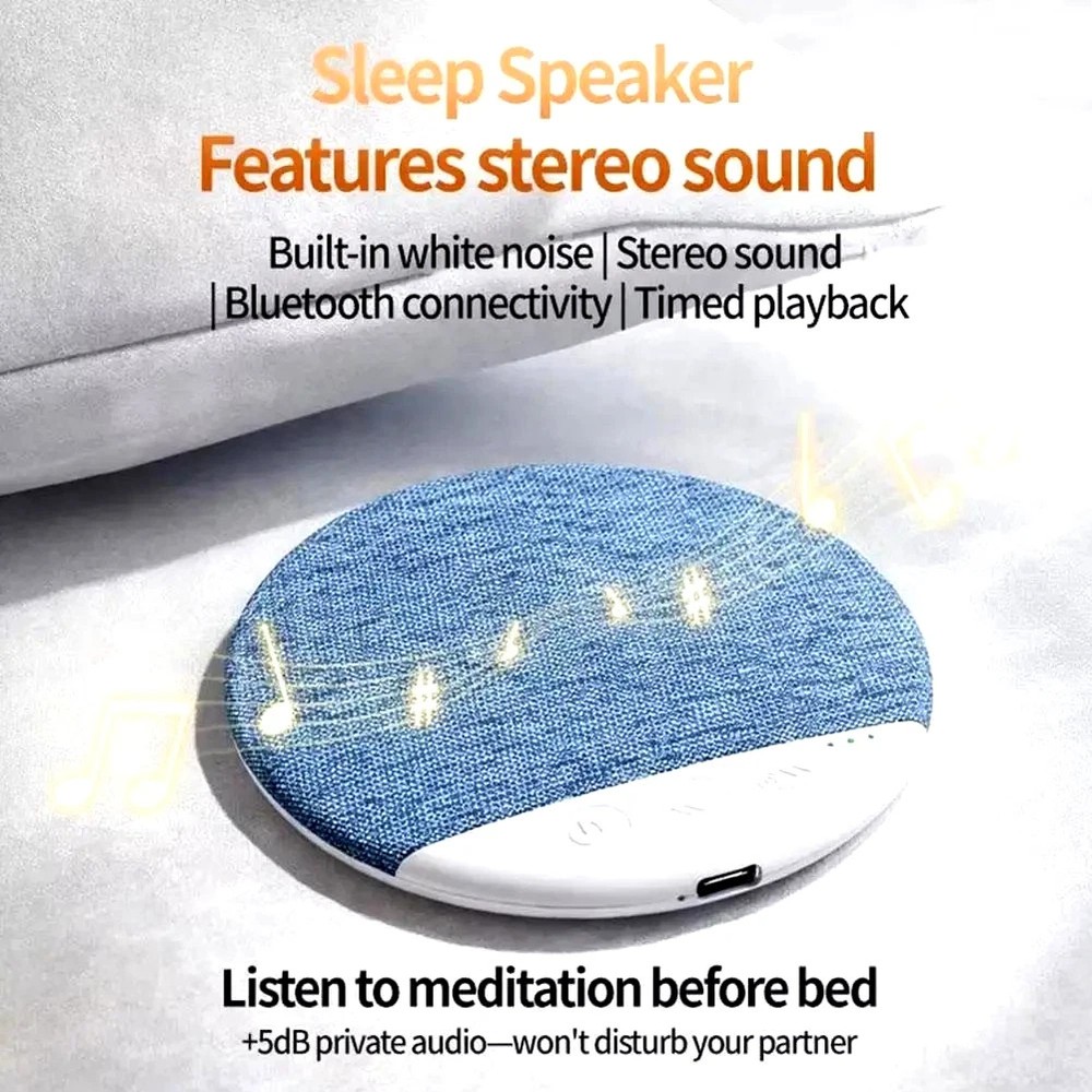 Under Pillow Speaker For Sleeping Bone Conduction Speaker With White Noise Timer