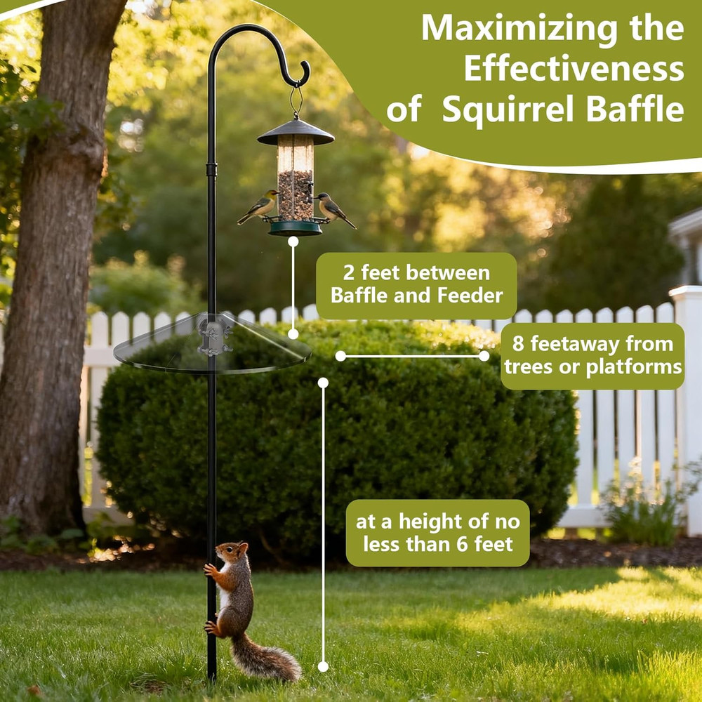 Stainless Steel Squirrel Baffle Buckle - Rustproof & Chew-Proof Squirrel Baffle