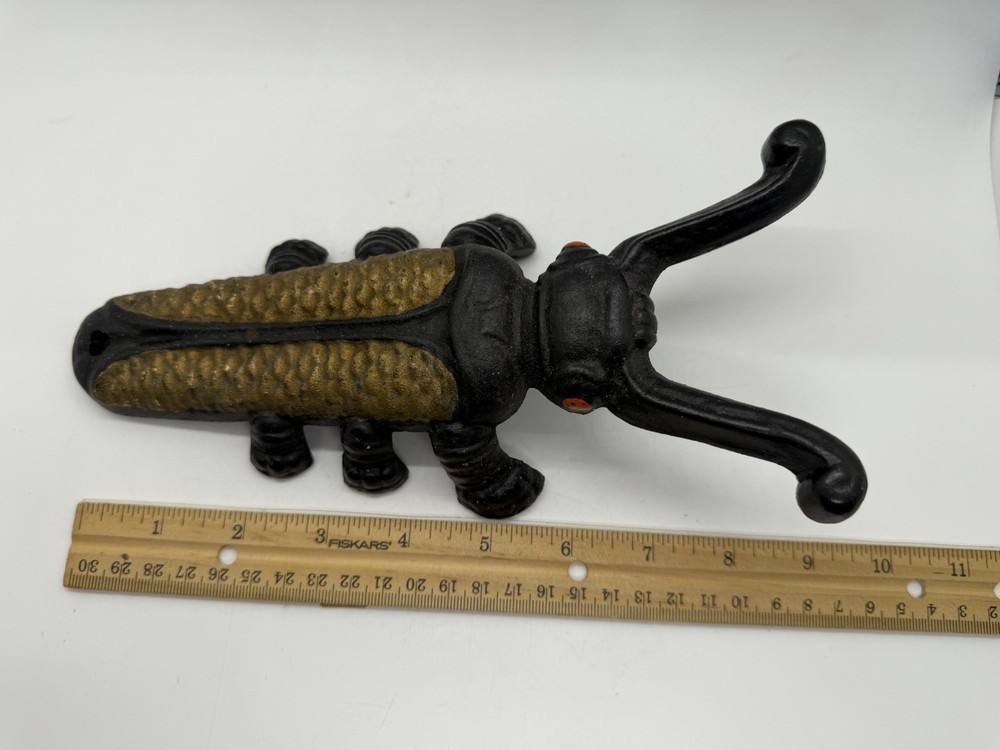 Vintage Cast Iron Beetle Bug Western Boot Jack Puller Tool #669