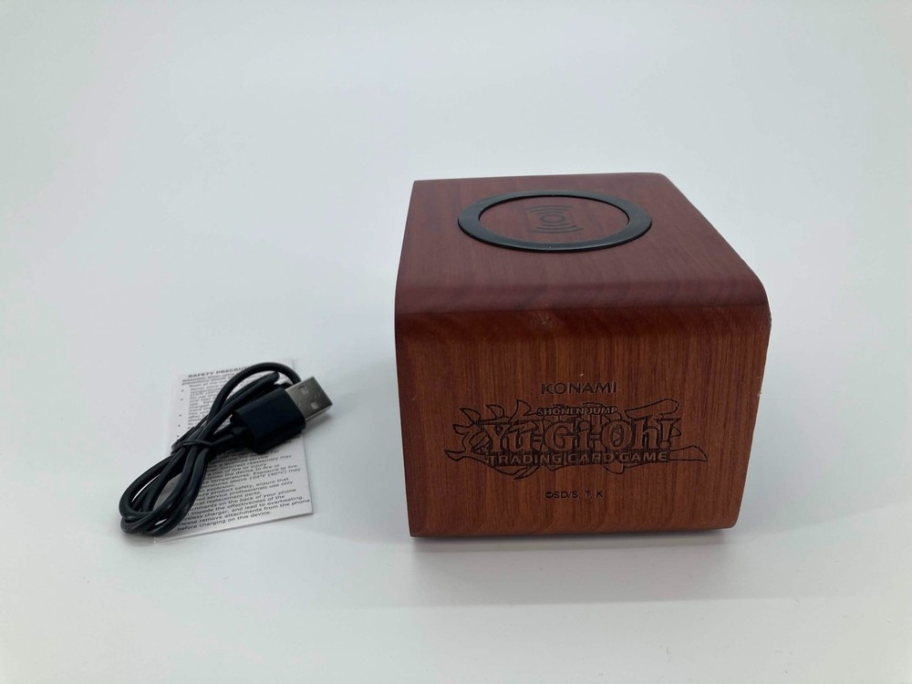 Yu-Gi-Oh! Branded Wood Bluetooth Speaker with Wireless Charging Pad