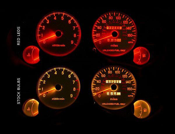 White Face Gauges for 1995-1999 Mitsubishi Eclipse