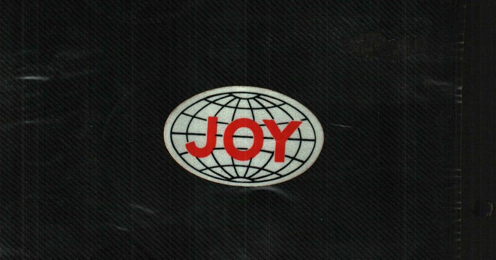 OLD 70'S OR 80'S WITH LITE BROWN BACKING JOY GLOBE COAL MINING STICKER # 619