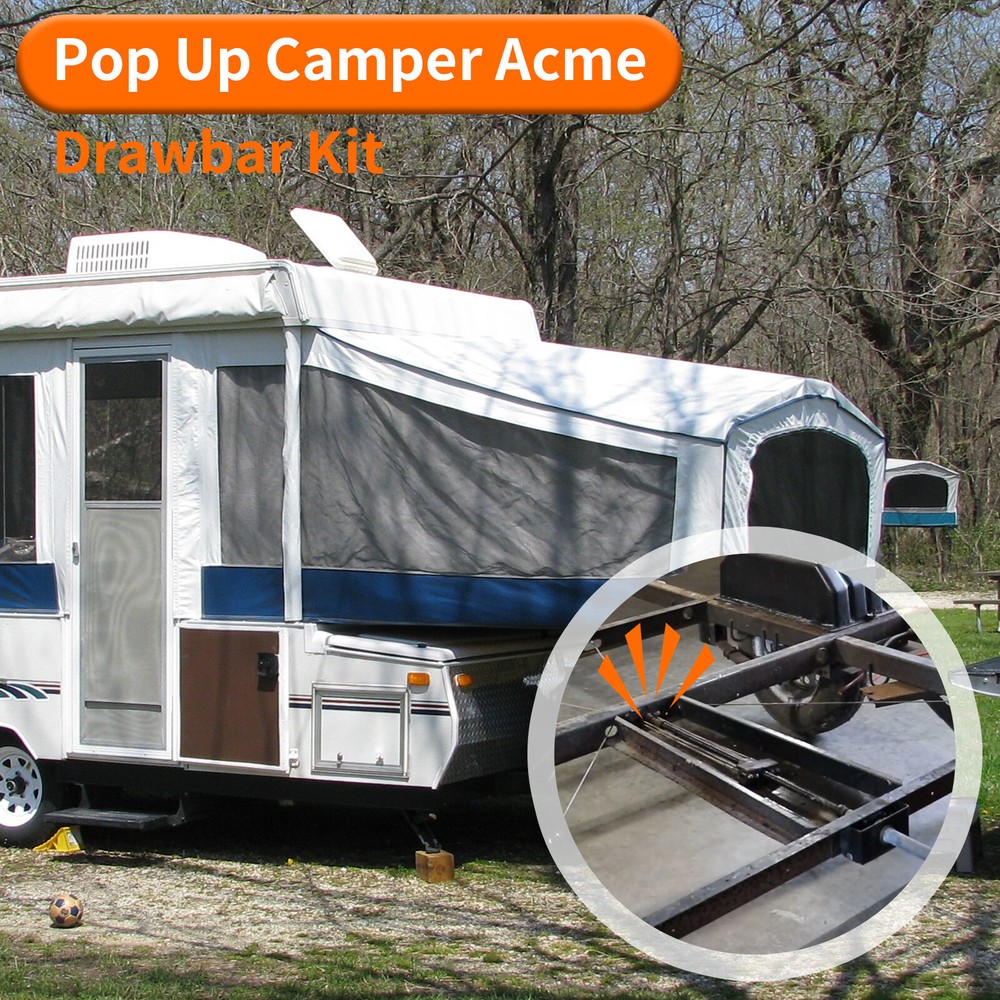 For Coleman Fleetwood Pop Up Camper Acme Drawbar Nut & Rod Kit Whiffle Tree 6731