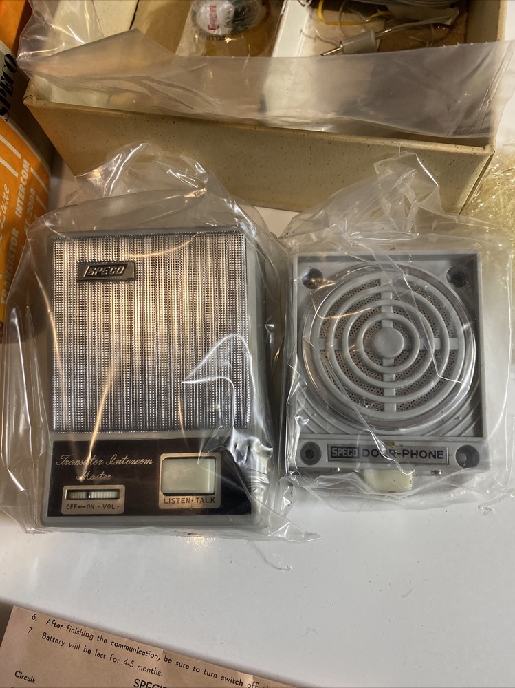 New NOS Vintage Speco Transistor Intercom Accessories Model KE-20DR electronics