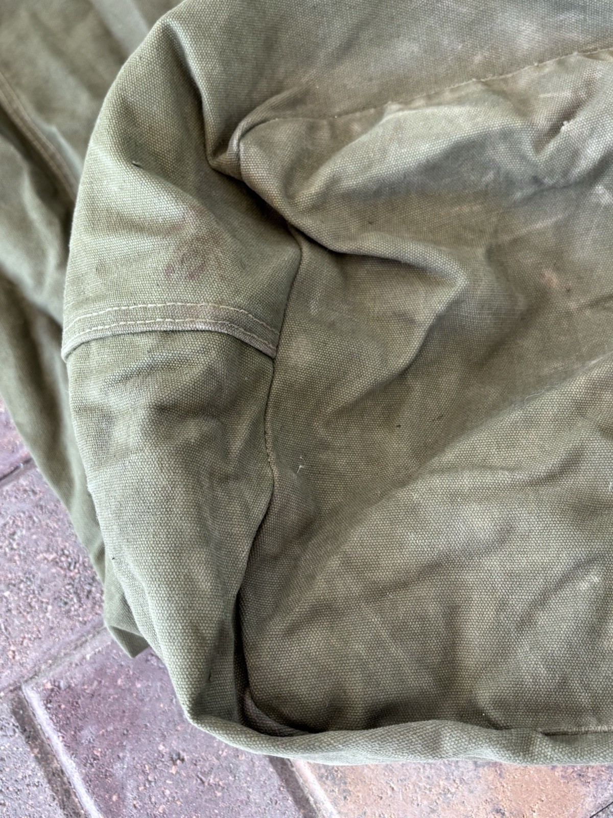 ORIGINAL WWII US ARMY INFANTRY SOLDIER GI DUFFLE BAG- TWEEDIE, 1944