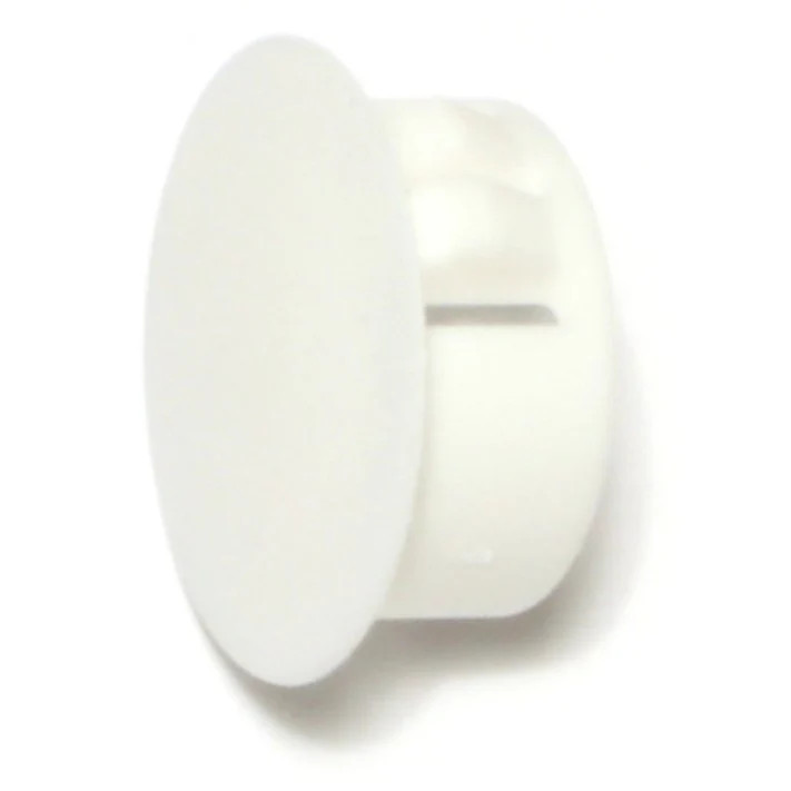 3/4" White Nylon Plastic Flush Head Hole Plugs (8 pcs.)