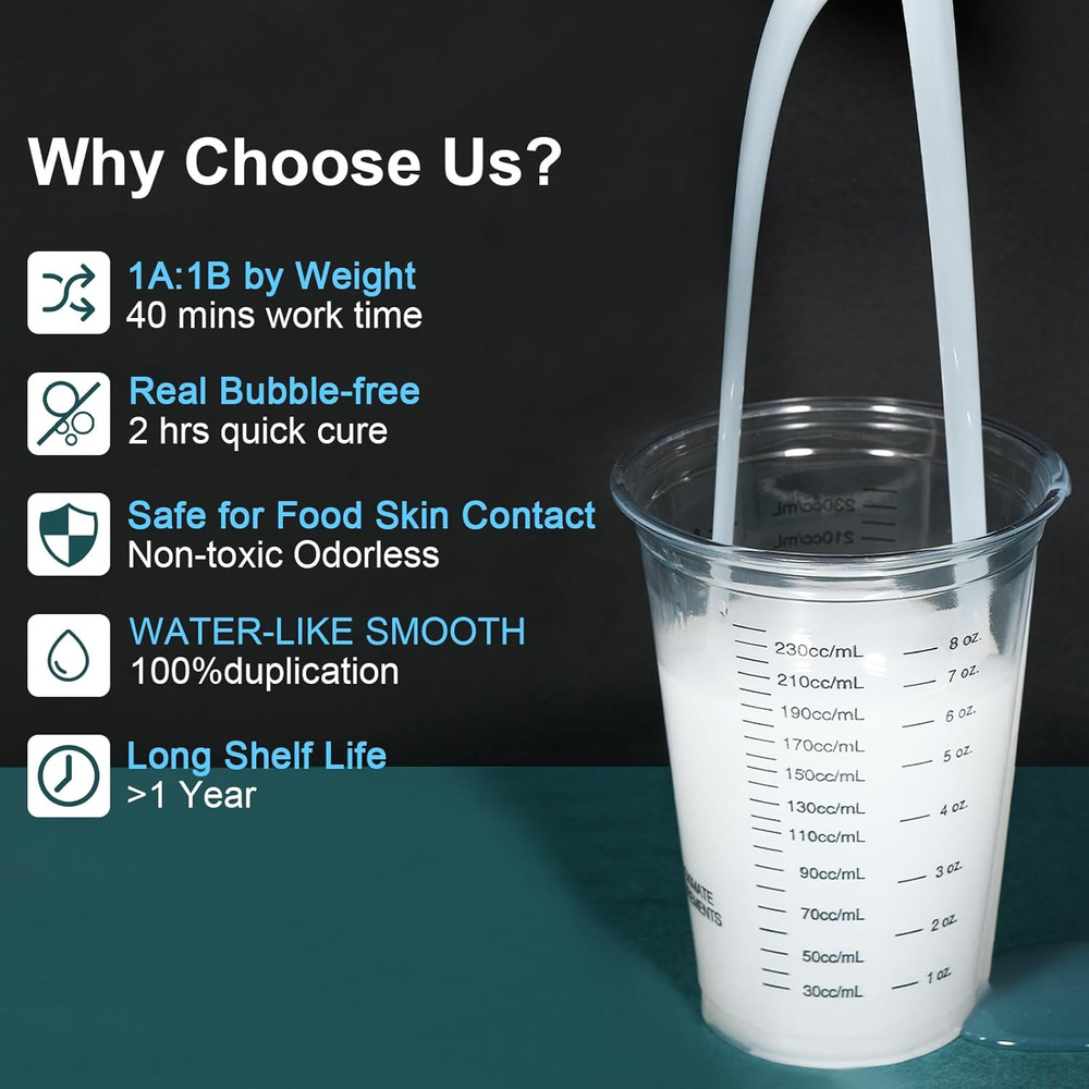 Silicone Mold Making Kit 64OZ Super Elastic Mold Maker