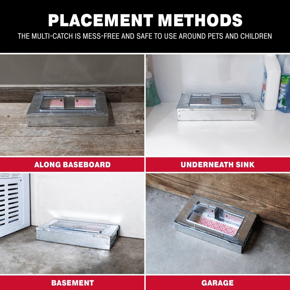Catchmaster Reusable Solid Pro Series Multi-Catch Mouse Trap
