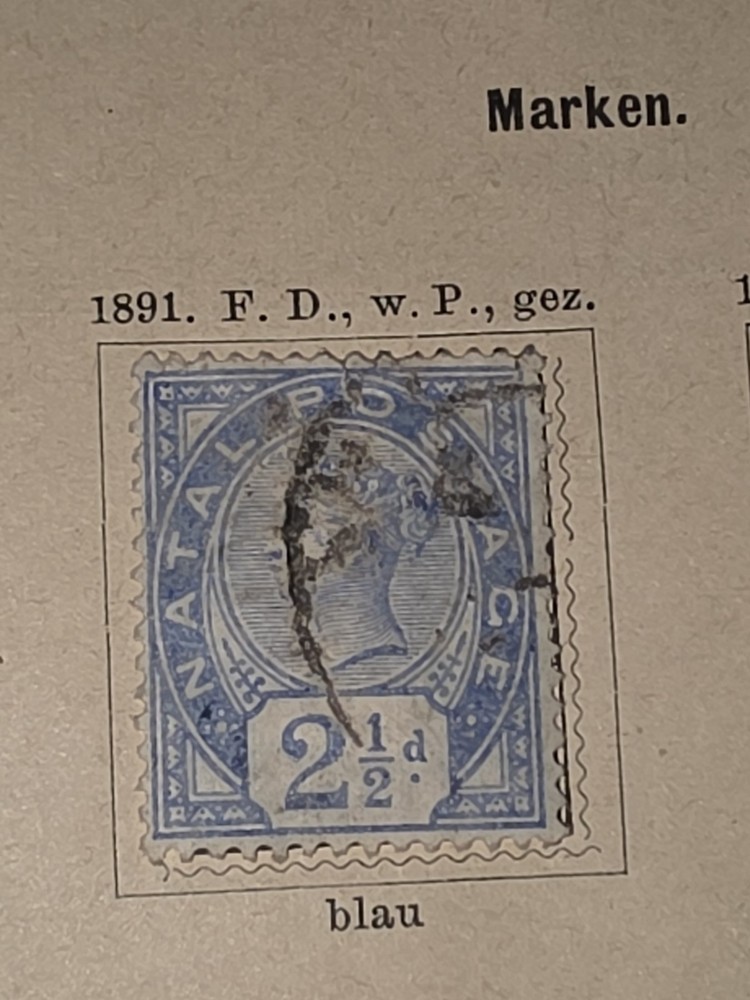 Foreign Natal 2 1/2 d Stamp Used - #I723