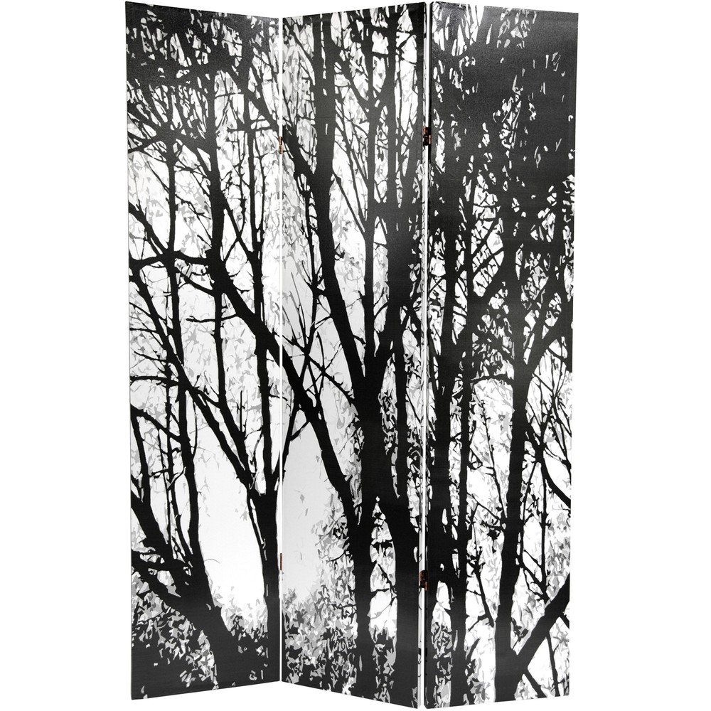 6 ft. Tall Trees Double Sided Room Divider