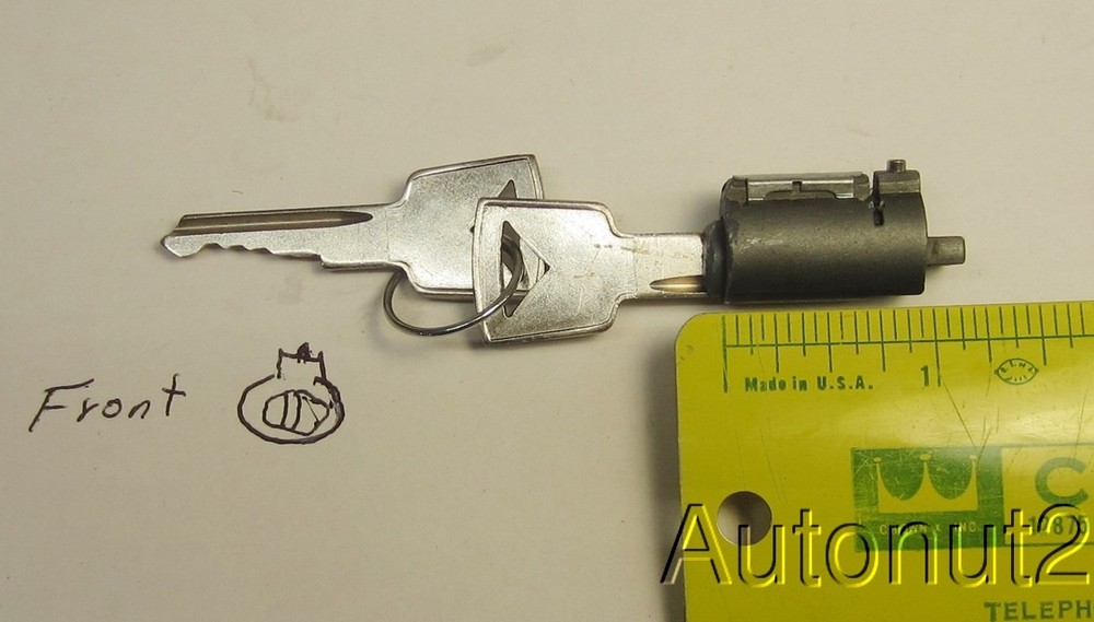 Bargman Camper Motor Home L-100 door handle lock cylinder with keys