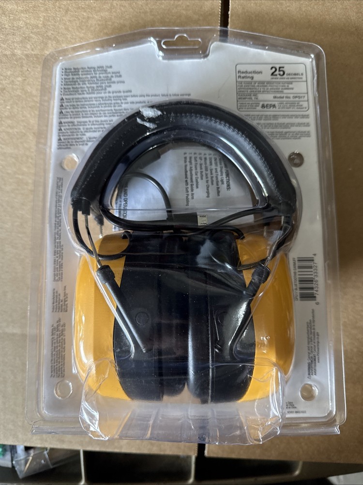 DeWalt DPG17 Wireless Bluetooth Hearing Protectors