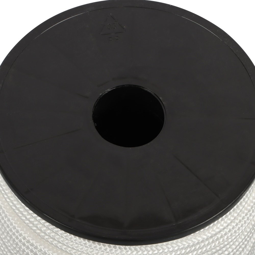 Multipurpose White Nylon Rope Sturdy Spool Solid Braid Knot Rope 1/4" × 5250'