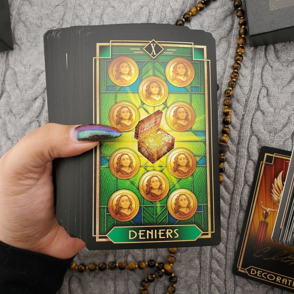 Tarot Decoratif 78 Card Tarot Deck With Box No Guidebook USED