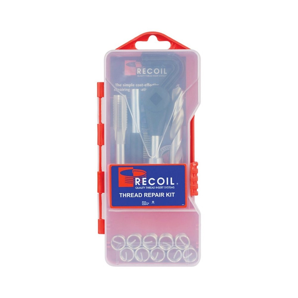 ReCoil 33048 | Thread Repair Kit, 1/4"-20 Thread (15 Inserts & Tools)