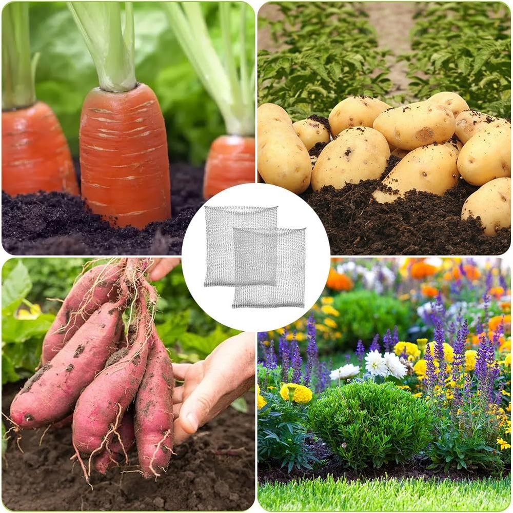6 PCS 15 Gallon Root Guard Baskets Gopher Proof Stainless Steel Wire Mesh