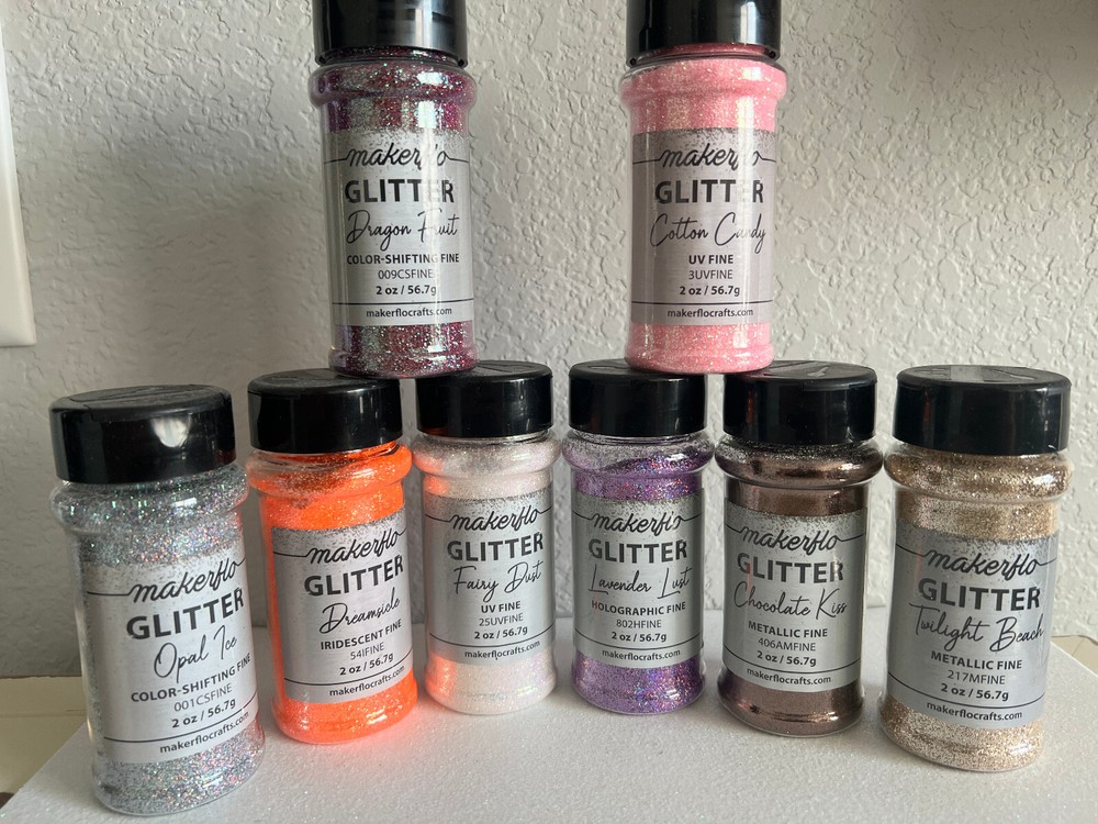 Craft Glitters 2oz Shaker Bottle High Quality Polyester & Solvent Resistant