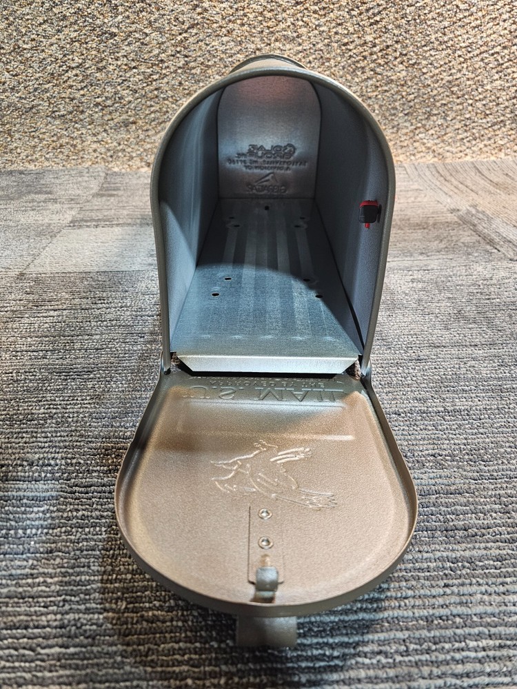 Medium Post Mount Mailbox, Durable Rust-Resistant Galvanized Steel, Elite Bronze