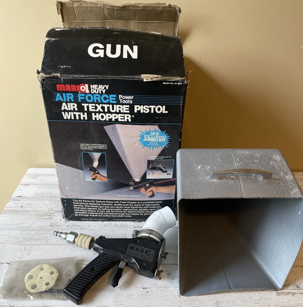 Mark 1 Air Force Power Tools Air Texture Pistol W/ Hopper