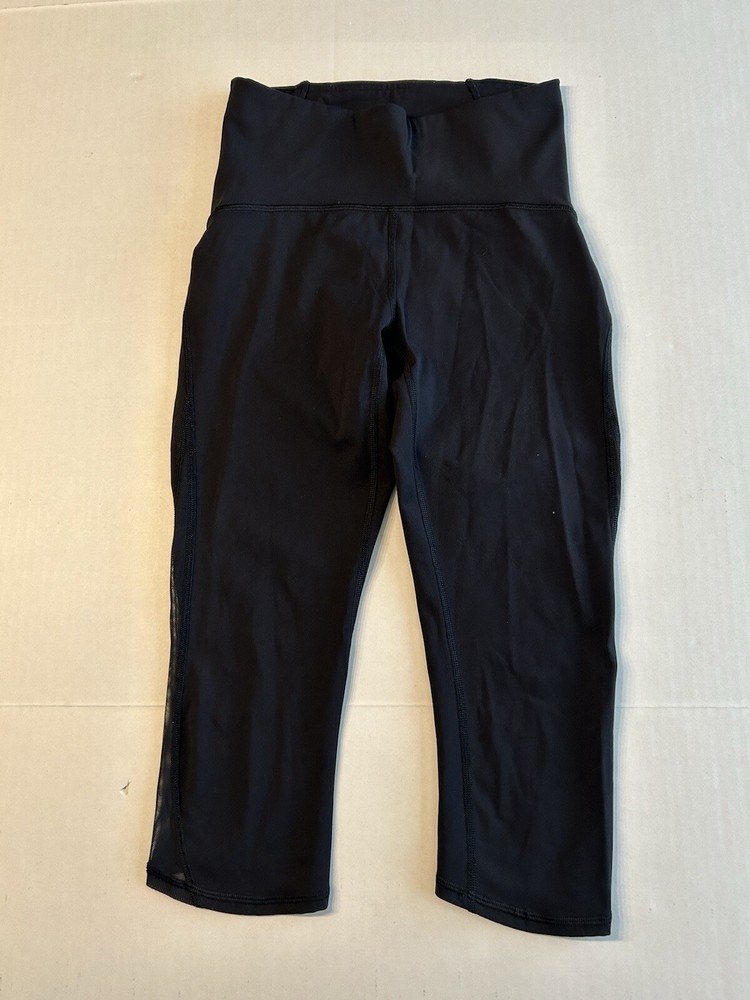 Lululemon Train Times Crop (17") Black Size 4