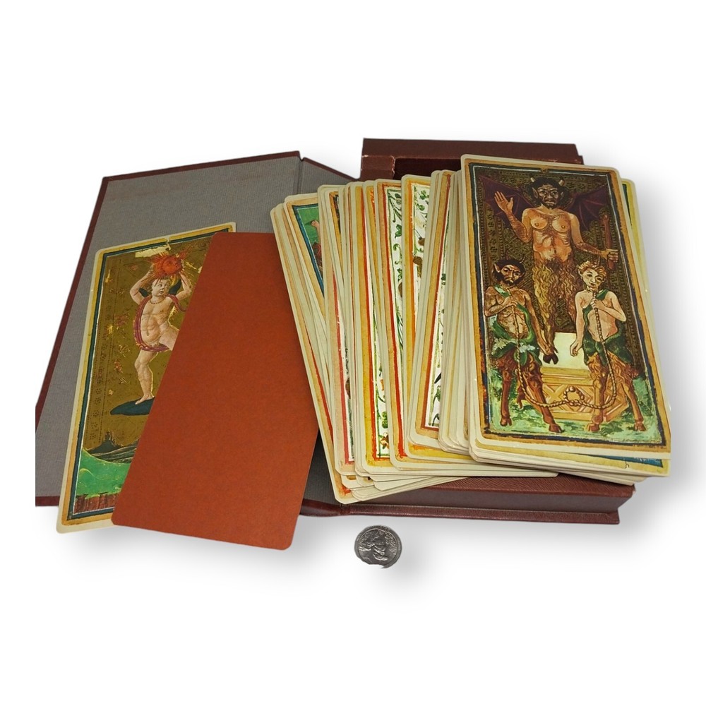 VINTAGE RARE VISCONTI TAROT LARGE FORMAT CARDS DECK