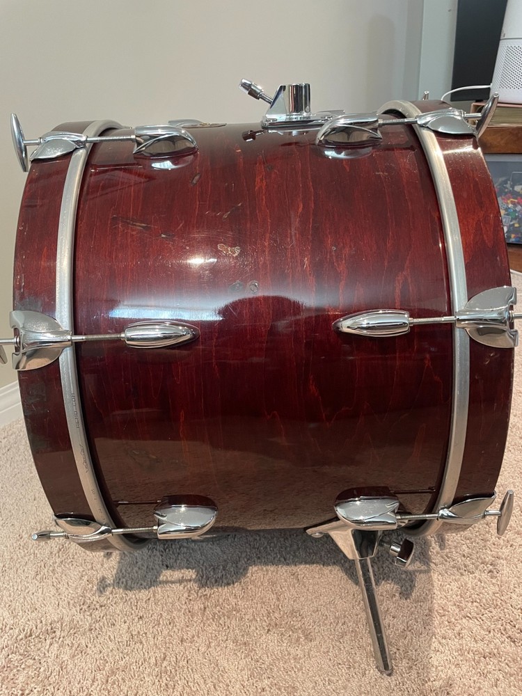 Gretsch 80s 14x20" bass drum, Jasper shell, walnut