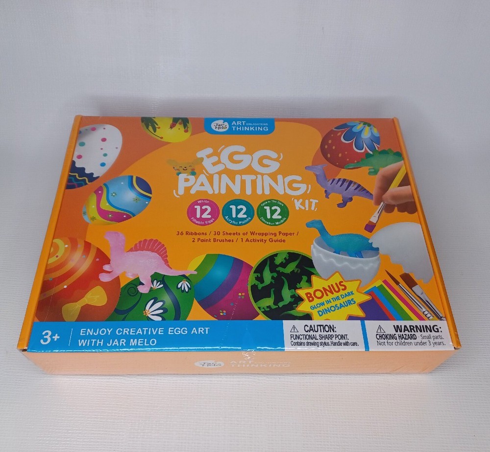 Easter Egg Decorating Kit Plastic Eggs Dinosaurs Paint