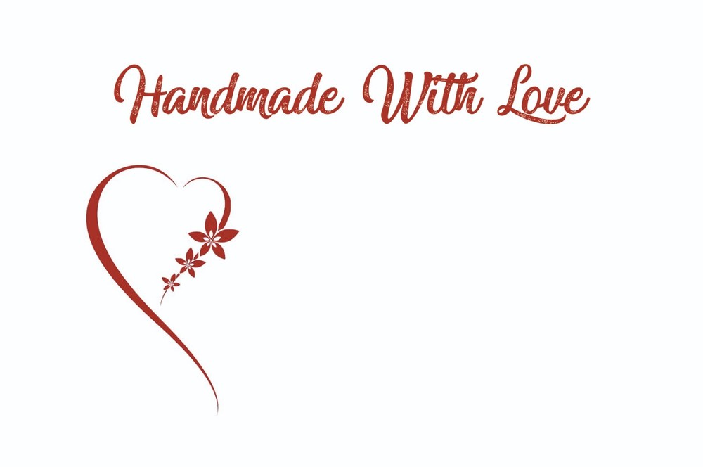 HANDMADE WITH LOVE LABELS GLOSS STICKERS  HEART JAM POT