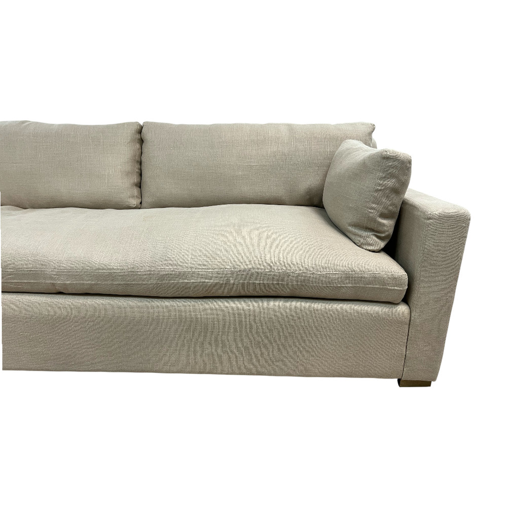 Restoration Hardware Belgian Track Arm Bench