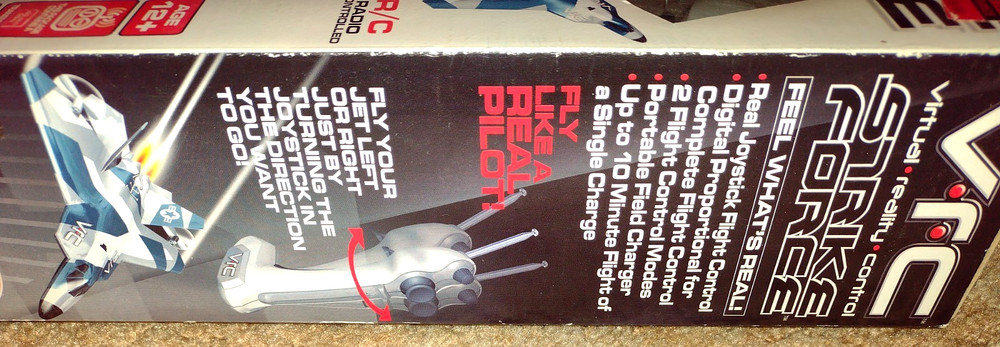 Virtual Reality Control Strike Force RC Plane Fighter Jet Joystick Not Tested