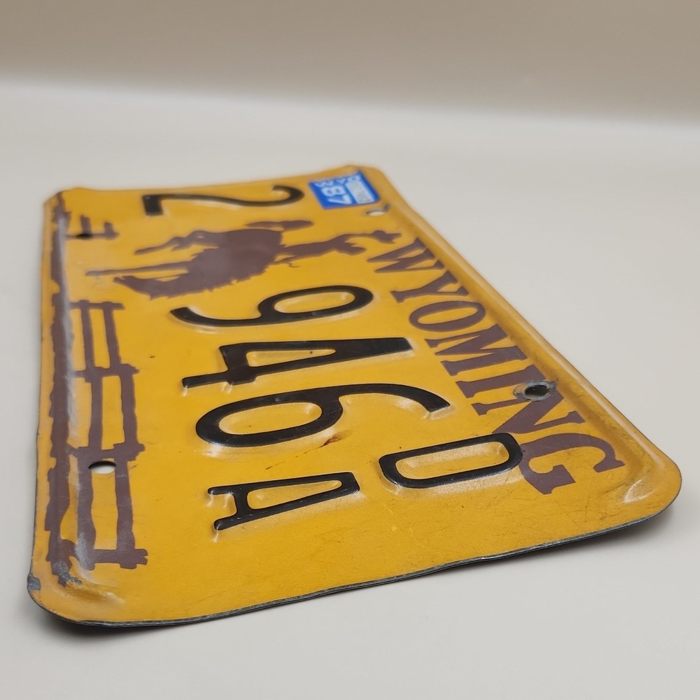 Old license plate
