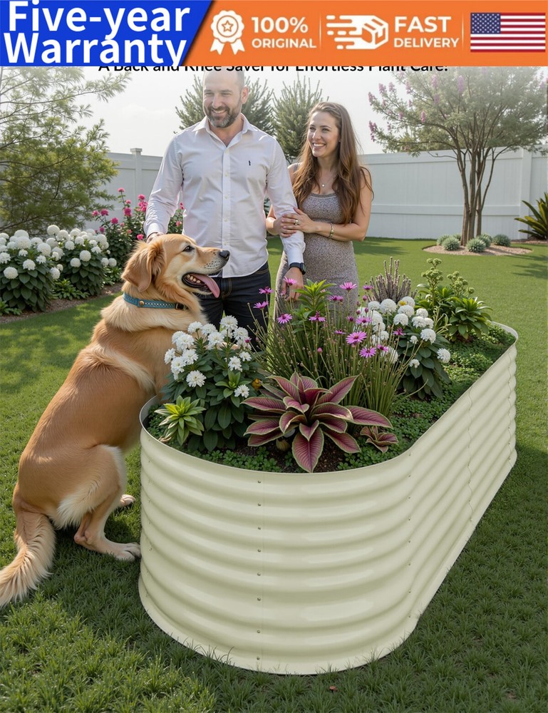 ✅💯Raised Garden Bed Elevated Planter Bed for Easy Gardening Ground Planter Box