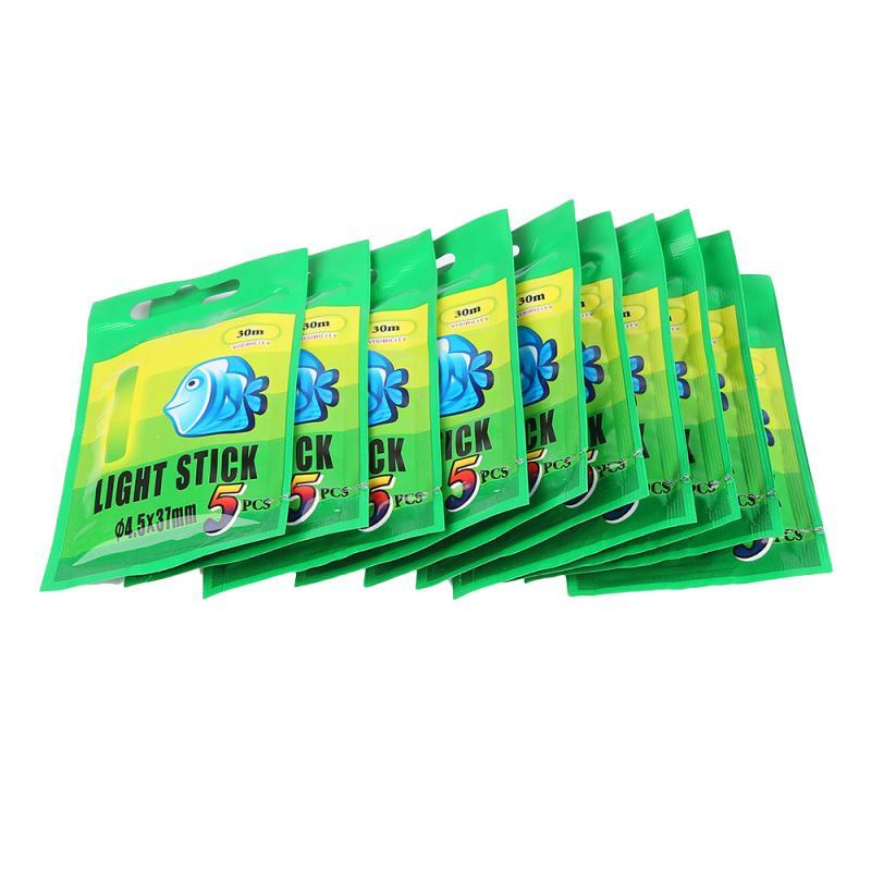 50Pcs Fishing Float Fluorescent Lightstick Light Night Float Rod Lights Dark