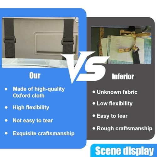 Molle Car Visor Organizer, Tactical Sun Visor Panel Organizer with Black