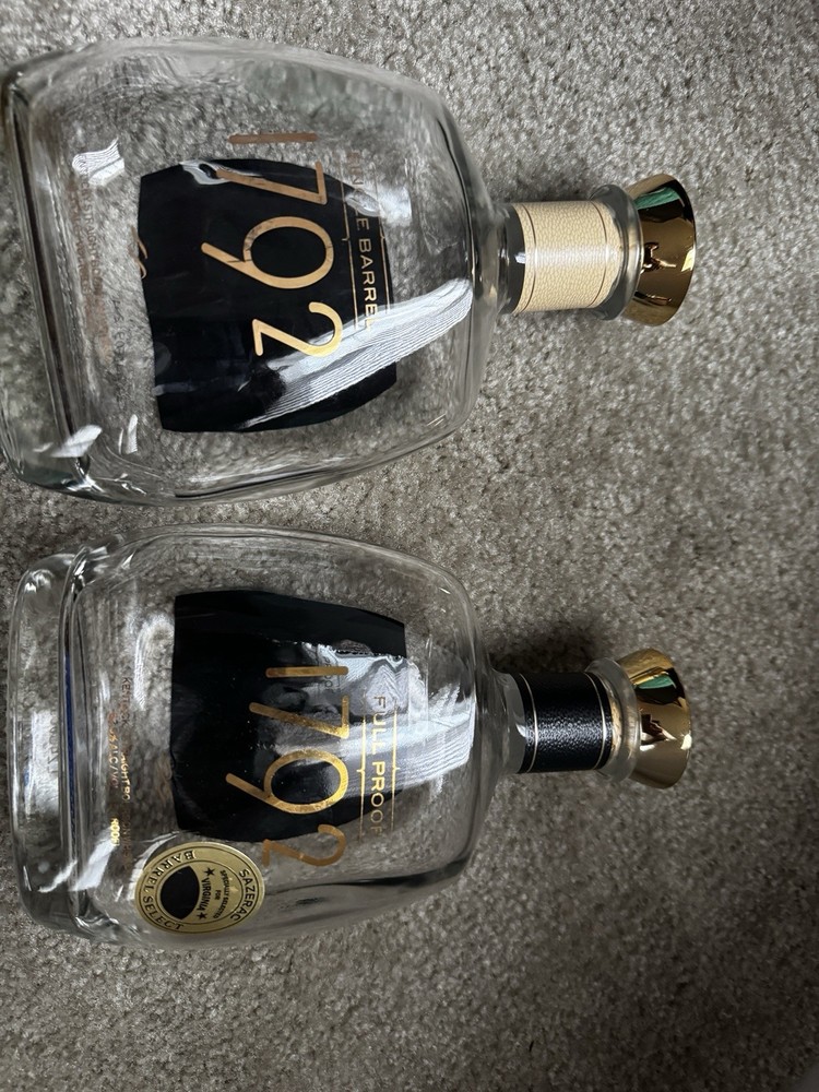 1792 full proof empty Single Barrel Select Kentucky bourbon Straight plus box