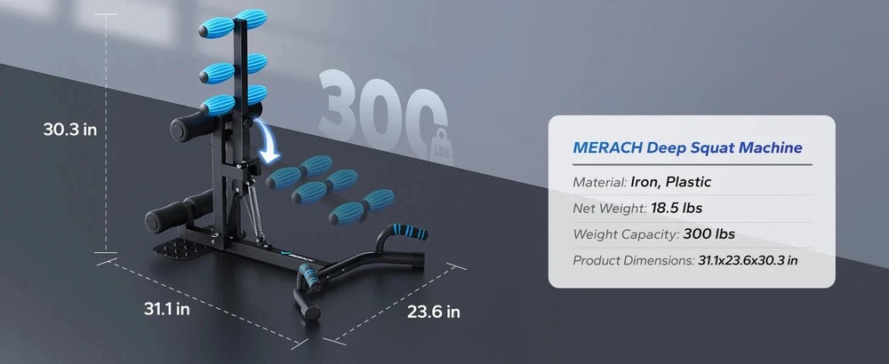 Deep Squat Machine Adjustable Glutes. Machine Core Leg Push Up Workout. NIB
