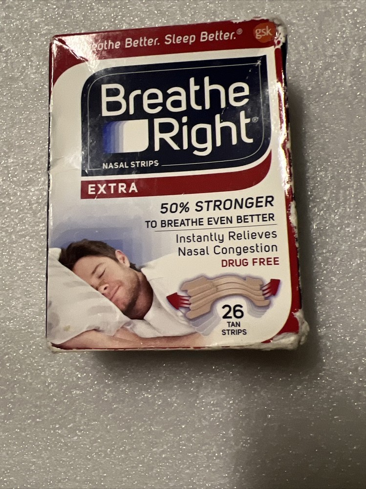 Breathe Right Extra Strength Nasal Strips, Tan - 26 Pieces