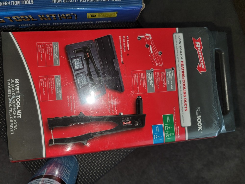 SWAGING KIT, HUMIDITY METER, RIVET KIT, BUBBLE LEAK DETECTOR (SHIPS FROM TEXAS)