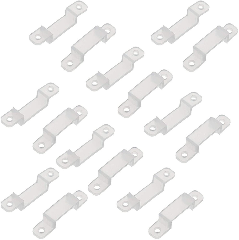 LED Strip Light Mounting Brackets , Silicon Fixed Clips with Screws